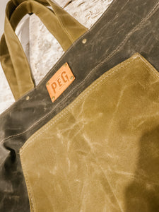 FOREST + KELP 2-TONED TOTE