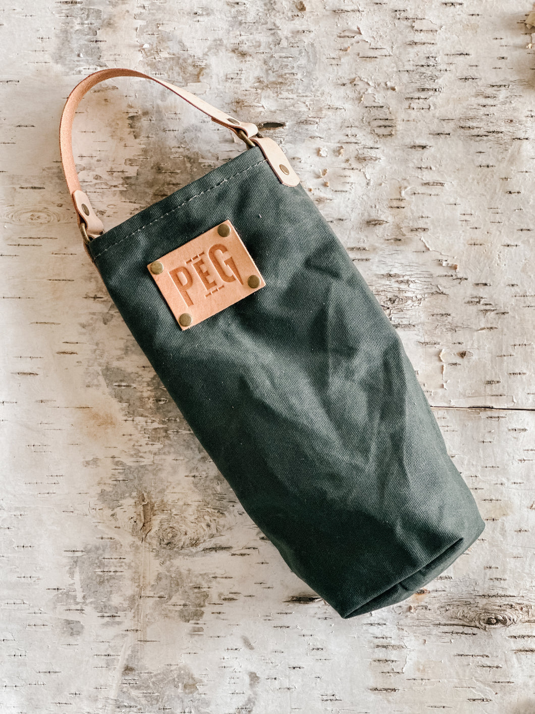 PEG WINE TOTE - HUNTER
