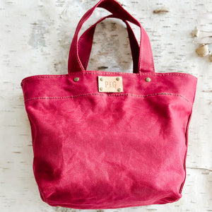 PEG MINI TOTE - CRANBERRY