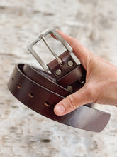 CHESTNUT BELT (1.5" wide) - ENGLISH BRIDLE LEATHER