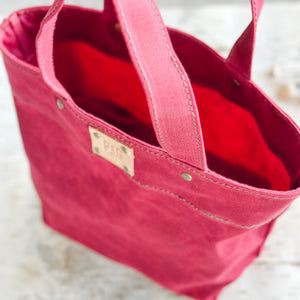 PEG MINI TOTE - CRANBERRY