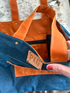 PACIFIC + SUNSET 2-TONED TOTE