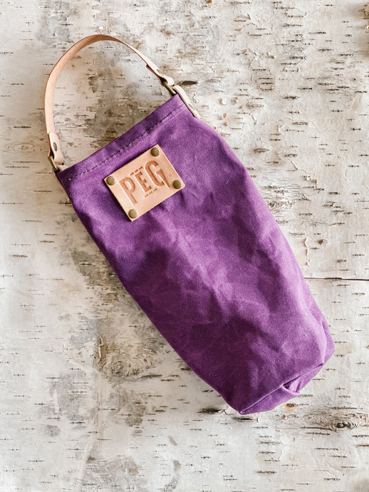 PEG WINE TOTE - BLACKBERRY