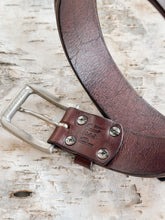 CHESTNUT BELT (1.5" wide) - ENGLISH BRIDLE LEATHER