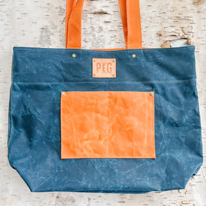 PACIFIC + SUNSET 2-TONED TOTE