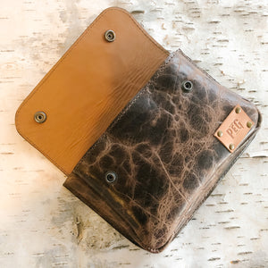 caramel coloured leather lining